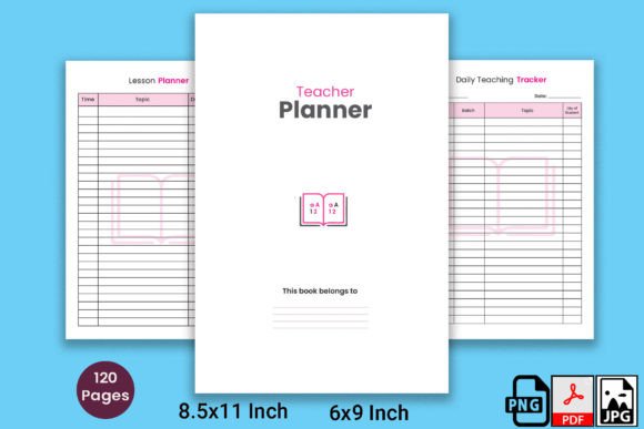 100 Days Teacher Planner KDP Interior