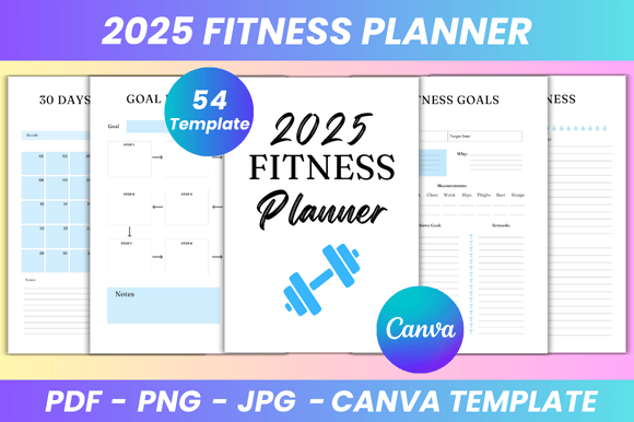 2025 Fitness Planner Canva Kdp Interior: A Fully Customizable, Print-Ready Tool for Real-Life Progress