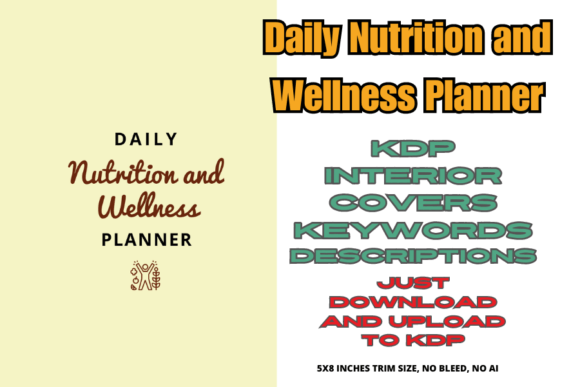 Daily Wellness Planner KDP Interior KWs
