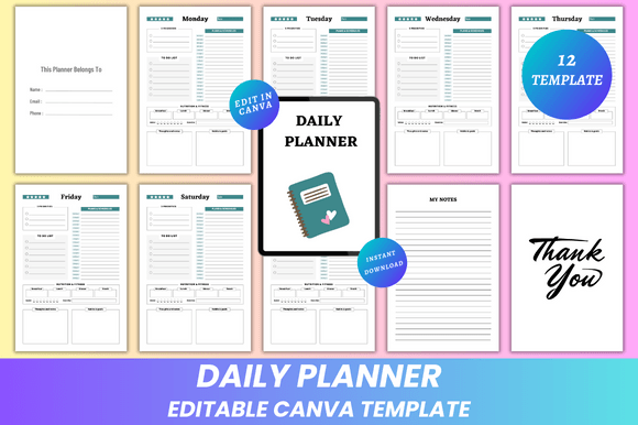 Editable Daily Planner Canva KDP Interior: A Flexible, Print-Ready Foundation for Intentional Living