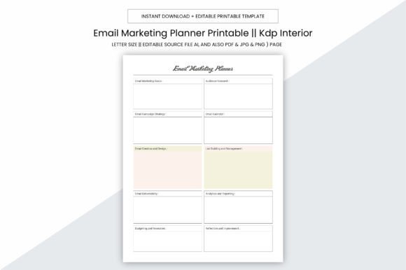 Email Marketing Planner Kdp Interior