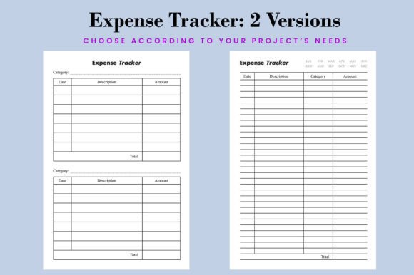 Expense Tracker Log Book KDP Interior