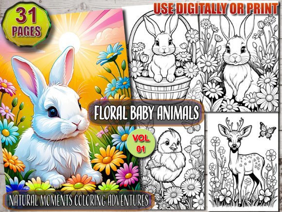 Floral Baby Animals Kdp Interior