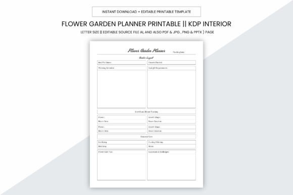 Flower Garden Planner Kdp Interior