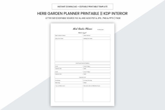 Herb Garden Planner Kdp Interior: A Thoughtful, Print-Ready Tool for Gardeners and Creators