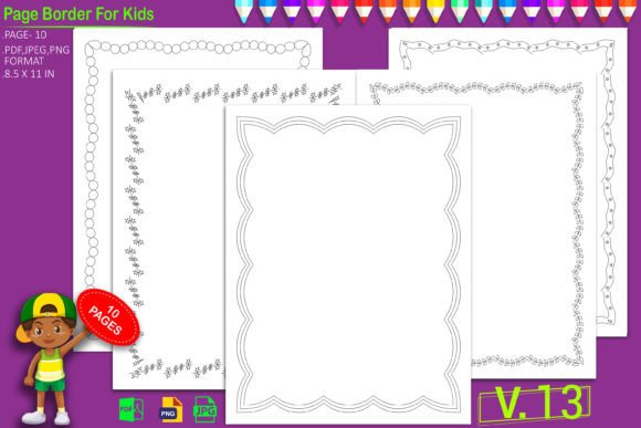KDP Interior Border Pages for Kids