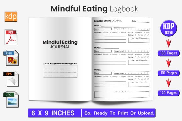 Mindful Eating Log Book KDP Interior