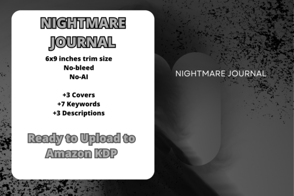 Nightmare Journal KDP Interior KWs Cover: A Purpose-Built Template for Dream Analysis and Shadow Work