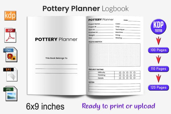 Pottery Planner Log Book KDP Interior: A Smart, Scalable Tool for KDP Publishers