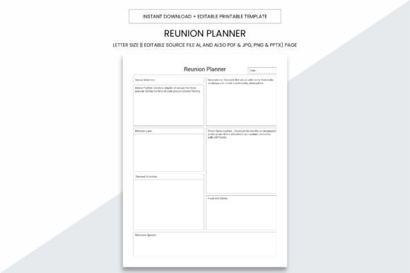 Reunion Planner KDP Interior Printable: A Practical, Print-Ready Resource for Planners and Publishers