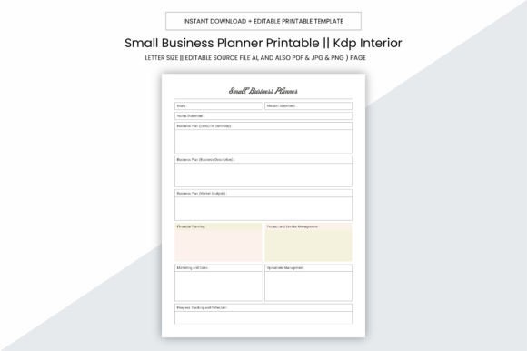 Small Business Planner KDP Interior: Your All-in-One Printable Foundation for Growth